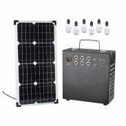 30W Solar DC lighting kit